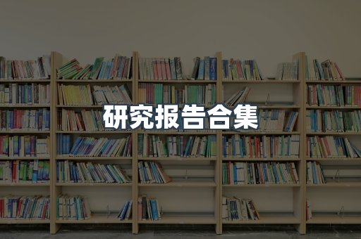 研究报告合集